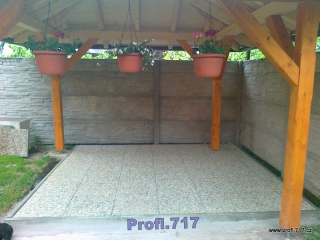 MONTÁŽ Pokládka betonové dlažby 40x40x5cm včetně srovnání podkladu a zapískování cena za m2